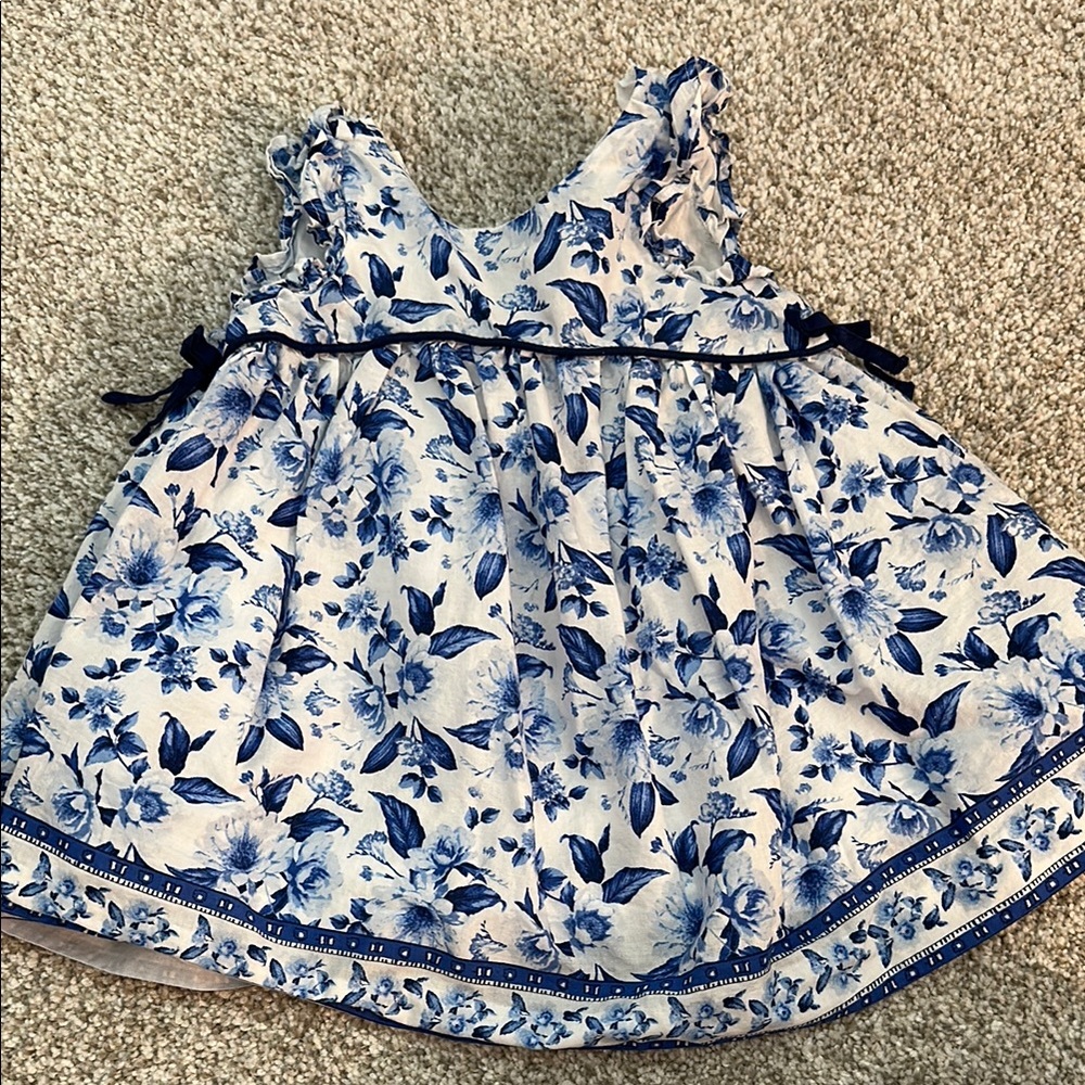Janie and Jack Blue Floral Dress